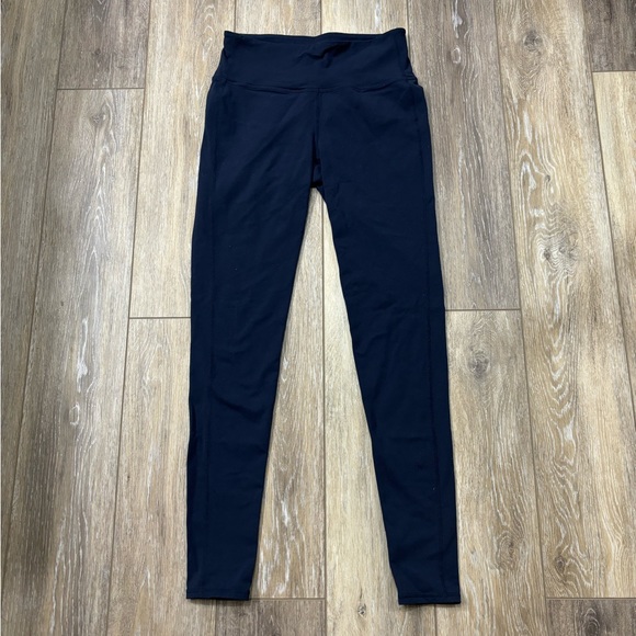 Althea Leggings Sz S Navy Blue Yoga Athleisure Workout Gym Lounge Athletic Run - Picture 1 of 4